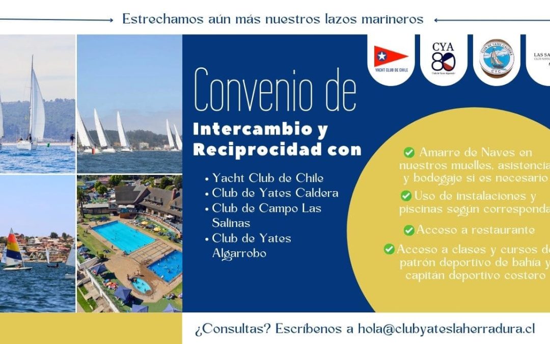 Club de Yates La Herradura sigue estrechando sus lazos marineros de cooperación y reciprocidad
