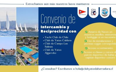 Club de Yates La Herradura sigue estrechando sus lazos marineros de cooperación y reciprocidad