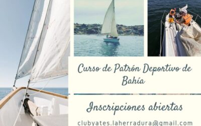 Comenzó el proceso de inscripción para el Curso de Patrón de Bahía en Club de Yates La Herradura